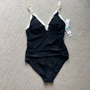 Jantzen Black and White Bathing Suit
